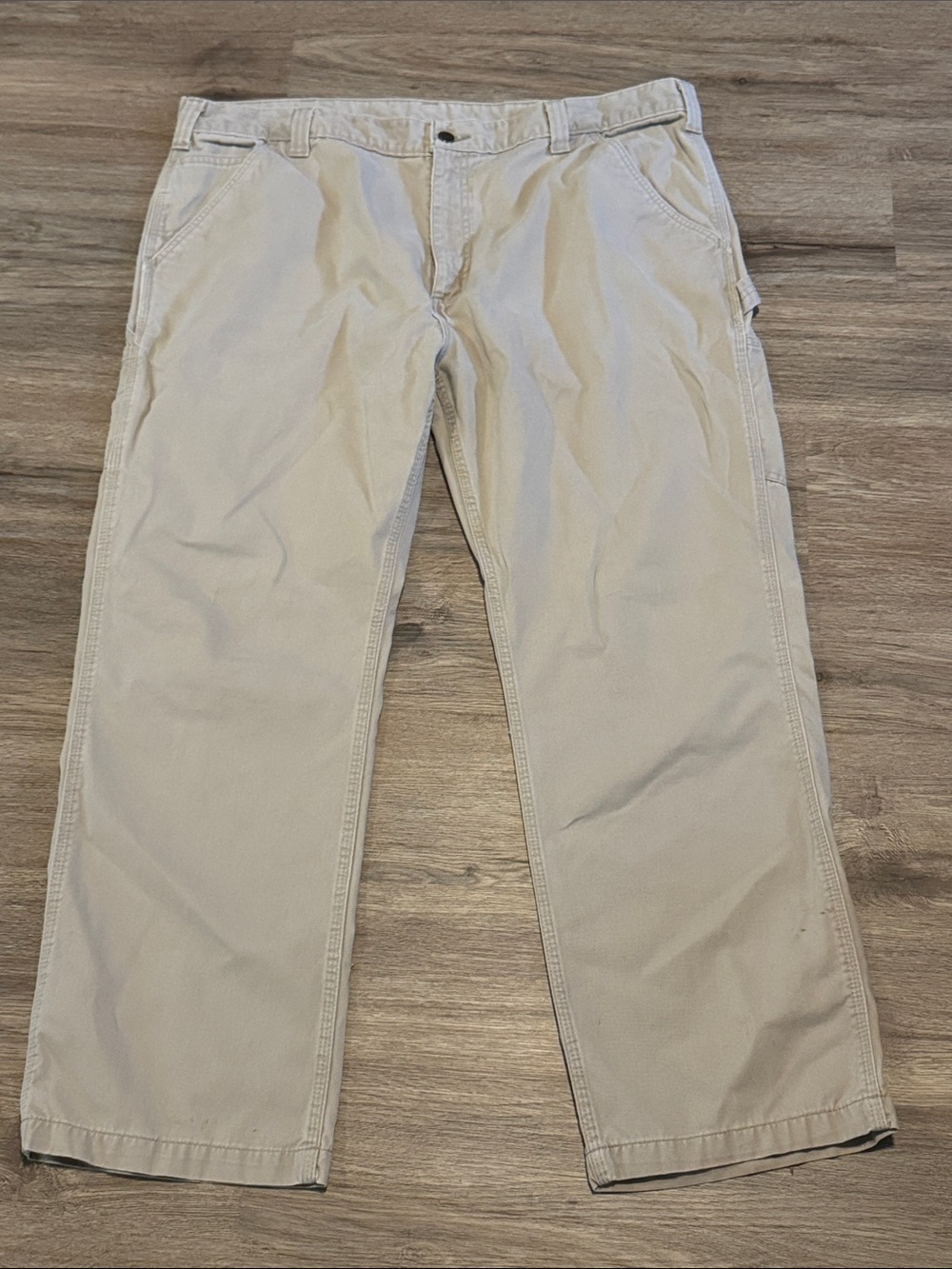 Men's Carhartt Khaki Work Pants - Casual Straight Leg